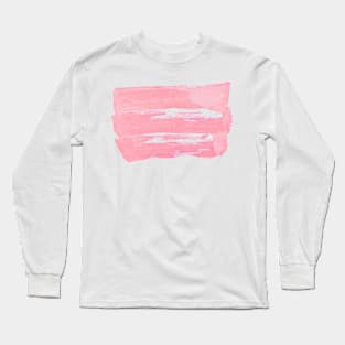 Rosa Color Background - Abstract Pencil Strokes Long Sleeve T-Shirt